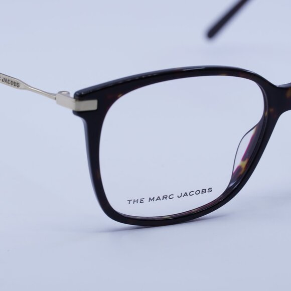 Marc Jacobs MARC 562 0086 00 Eyeglasses Havana/Gold 54mm Square Frame - Picture 2 of 13